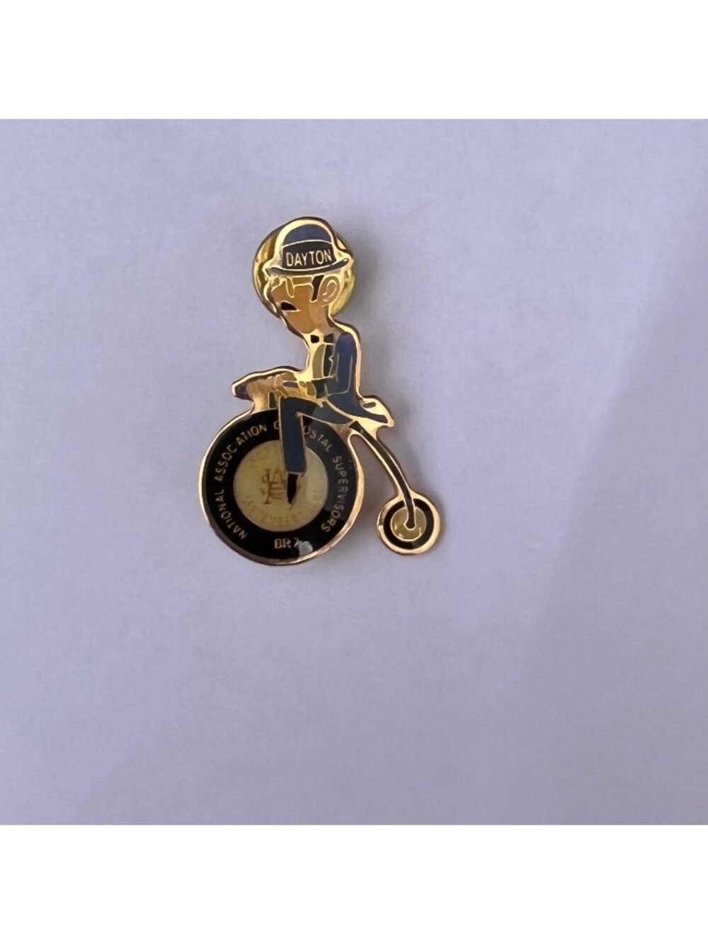 Vintage Dayton NAPS National Association of Postal Supervisors Character Enamel